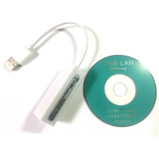 03-02-033. Адаптер USB 2.0 -> Lan (штекер USB - гнездо RG45 (8Р8С)), с кабелем 10см