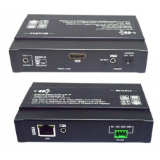 HDMI EXTENDER RX (приемник) + loopout (проходной HDMI) + Bi-directional IR + RS232 + Audio, over IP, HSV896PoE