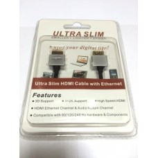 05-07-028. Шнур HDMI (штекер - штекер), version 1.4, Ultra Slim, gold pin, в блистере, 1м