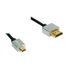 05-07-411. Шнур HDMI - micro HDMI (штекер-штекер), version 1.4, Ultra Slim, в блистере, 2м