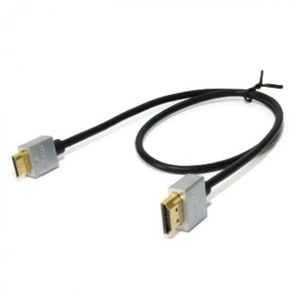 05-07-431. Шнур HDMI - mini HDMI (штекер-штекер), version 1.4, Ultra Slim, в блистере, 2м