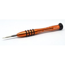 12-06-015. Отвертка прецизионная W-0,8 мм, металлическая ручка, Poso 608