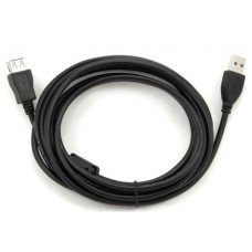 05-08-011. Шнур USB штекер A - гнездо А, version 2.0, черный, 1,5м