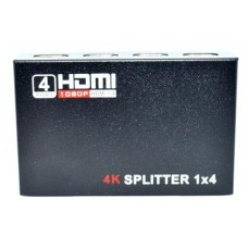 03-01-032. Сплитер HDMI 4 порта (1 гнездо HDMI (IN) -> 4 гнезда HDMI (OUT)), ver.1.4, с питанием