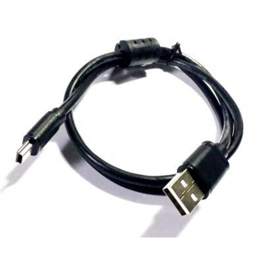 05-09-016. Шнур USB штекер А - штекер mini USB, черный, 0,8м