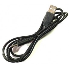 01-14-034. Шнур питания USB штекер А - шт. 5,0/1,7мм, черный, 1м