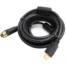 05-06-151. Шнур HDMI - DVI (штекер - штекер), gold pin, 5м